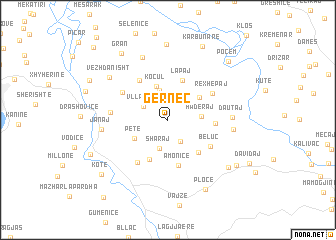 map of Gërnec