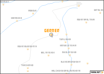 map of Gerner