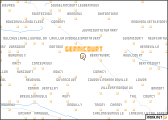 map of Gernicourt