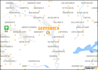 map of Gernsbach