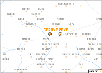 map of Gernyé