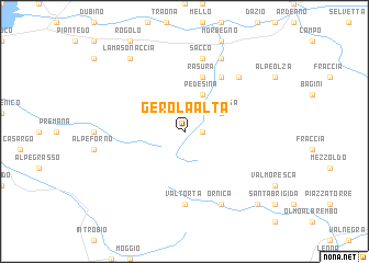 map of Gerola Alta