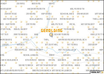 map of Gerolding