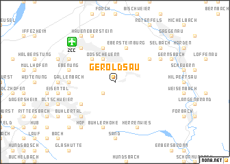map of Geroldsau