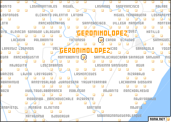 map of Gerónimo López