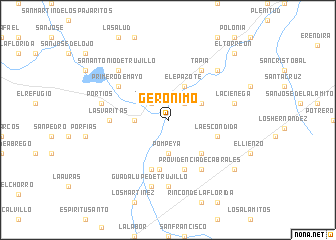 map of Gerónimo