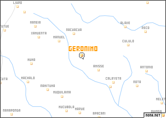 map of Gerónimo