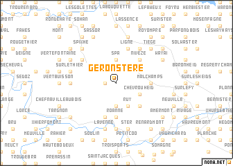map of Géronstère