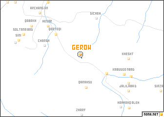 map of Gerow