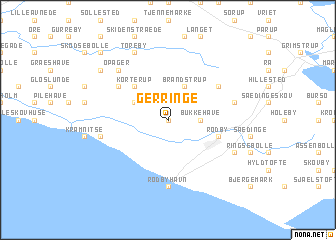 map of Gerringe