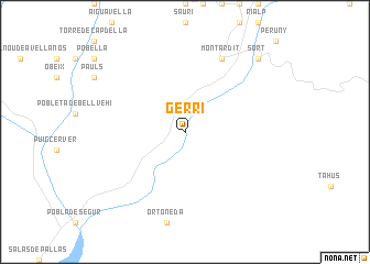 map of Gerri