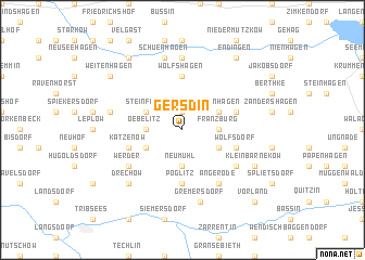 map of Gersdin