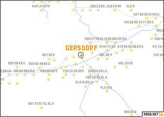 map of Gersdorf