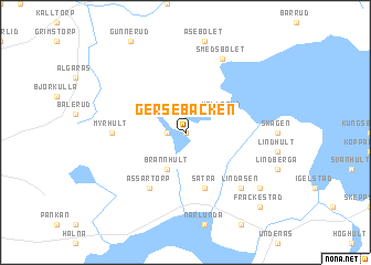 map of Gersebacken