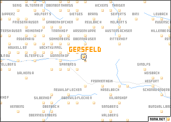 map of Gersfeld