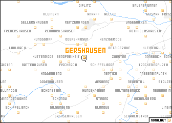 map of Gershausen