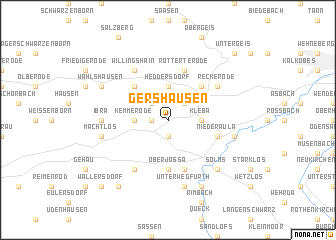 map of Gershausen