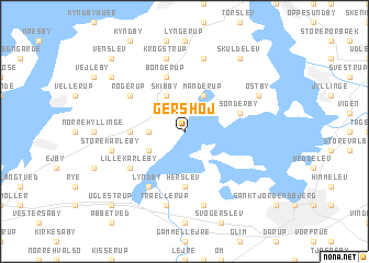 map of Gershøj