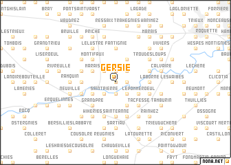 map of Gersie