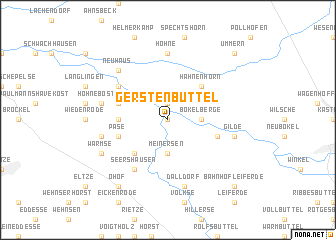 map of Gerstenbüttel