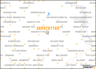 map of Gerstetten