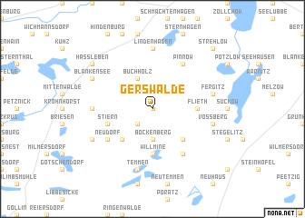 map of Gerswalde