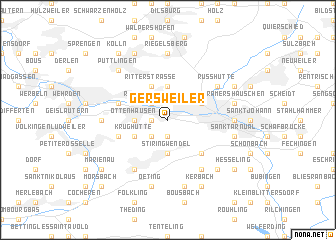 map of Gersweiler