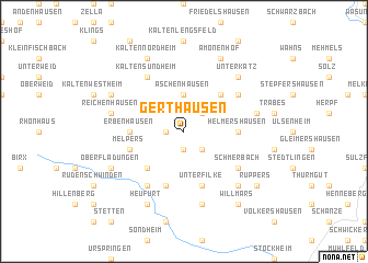 map of Gerthausen