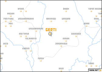 map of Gerti