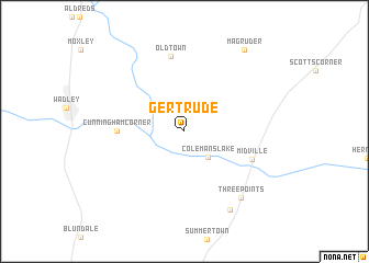 map of Gertrude