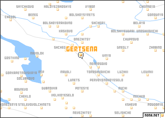 map of Gertsena