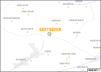 map of Gertsovka