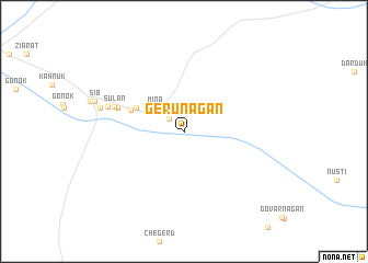 map of Gerūnāgān