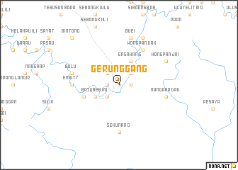 map of Gerunggang