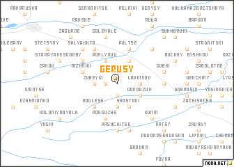 map of Gerusy