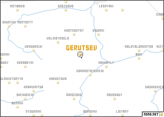 map of Gerutsev