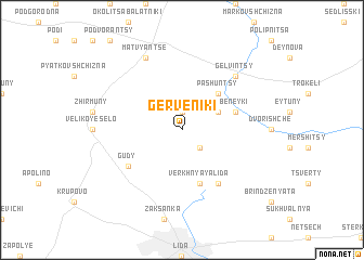 map of Gerveniki