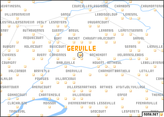 map of Gerville