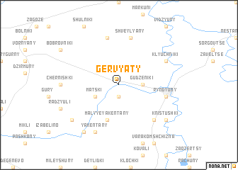 map of Gervyaty