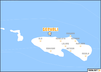 map of Gerwali