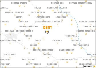 map of Géry