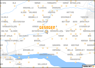 map of Gesager
