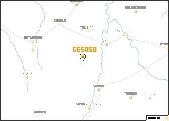 map of Gésaso