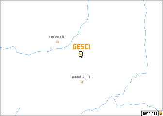 map of Gesci