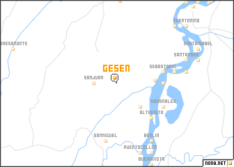 map of Gesen