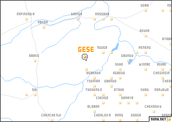 map of Gese