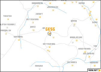 map of Gesg