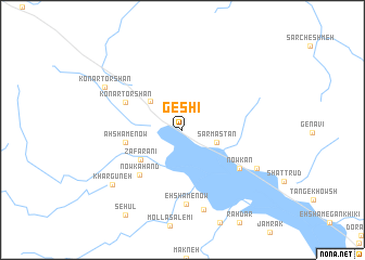 map of Geshī