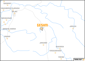 map of Geshnī