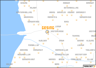 map of Gesing